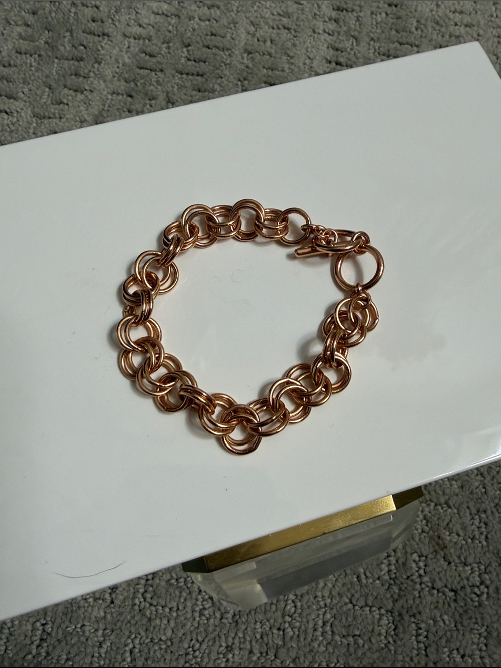 Kendra Scott Rose Gold Interlocking Link Bracelet